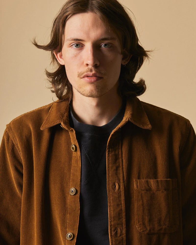 tobacco overshirt Suede - This overshirt will be your staple piece for nights out with friends Our new Tobacco Moleskin Crissman