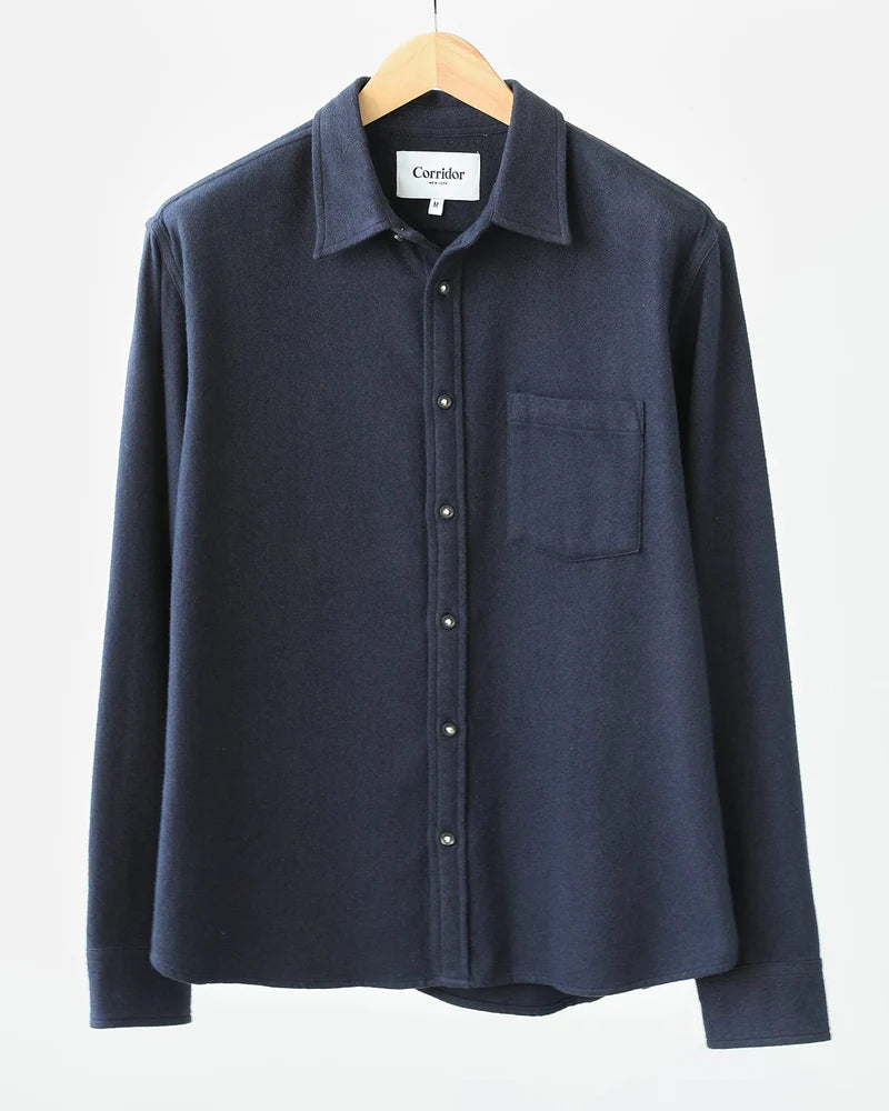 Corridor - CORRIDOR RECYCLED FLANNEL IN NAVY - Rent With Thred