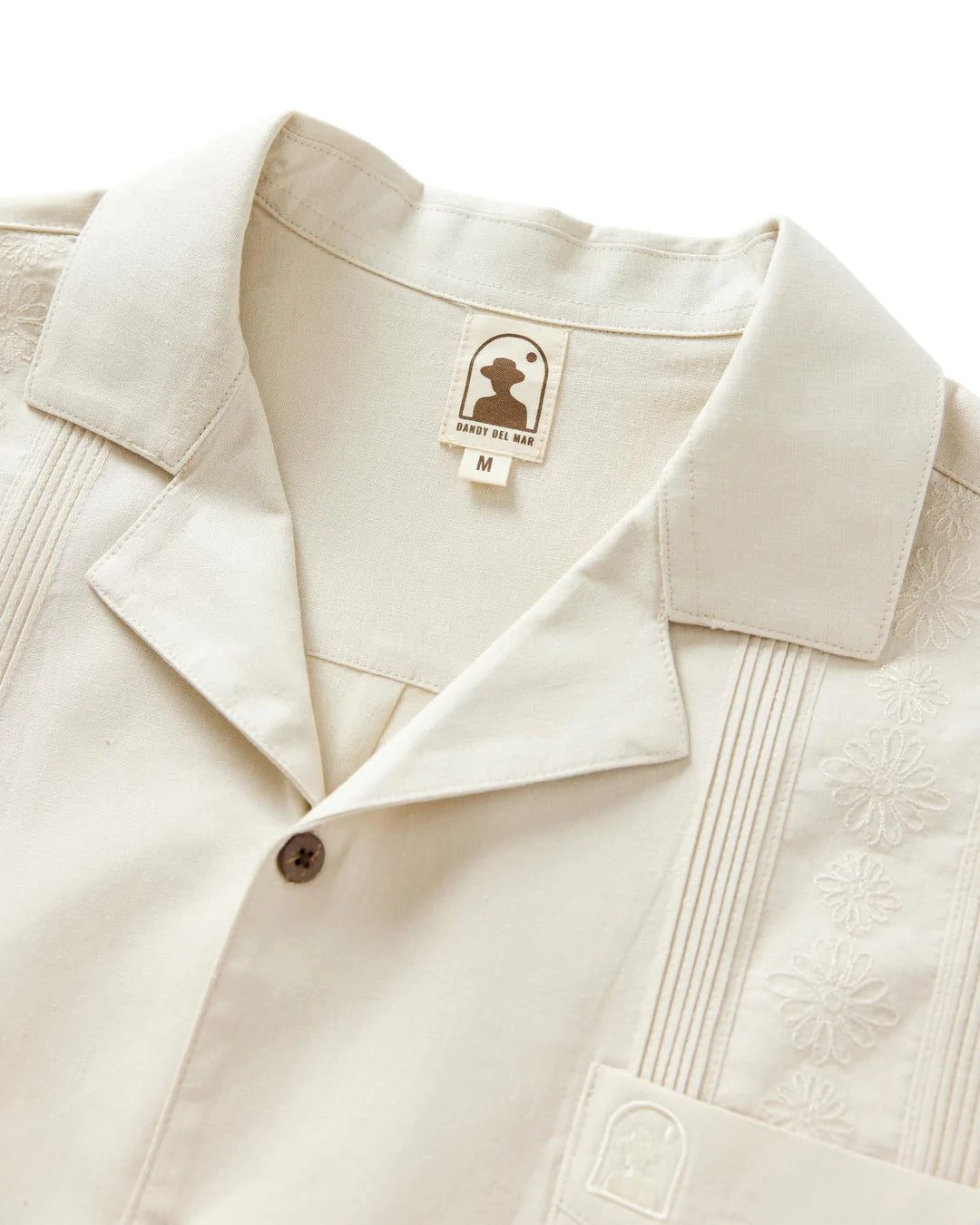 Dandy Del Mar - DANDY DEL MAR THE BRISA LINEN SHIRT IN VINTAGE IVORY - Rent With Thred