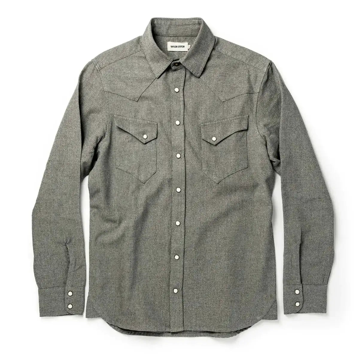 Taylor Stitch - TAYLOR STITCH THE WESTERN SHIRT IN OLIVE MELANGE - Rent With Thred