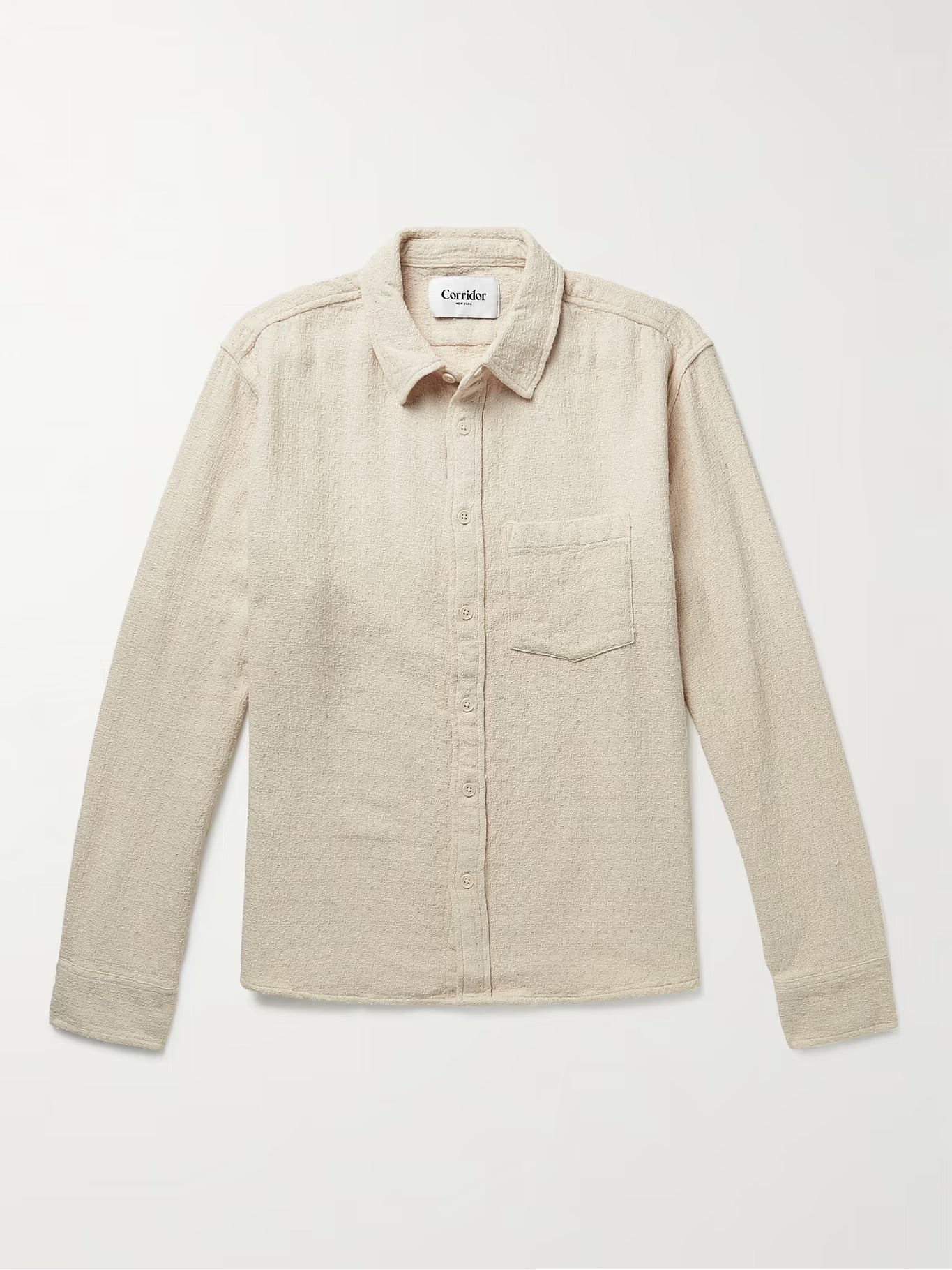 Corridor - CORRIDOR PEARL BOUCLE SHIRT IN NATURAL - Rent With Thred
