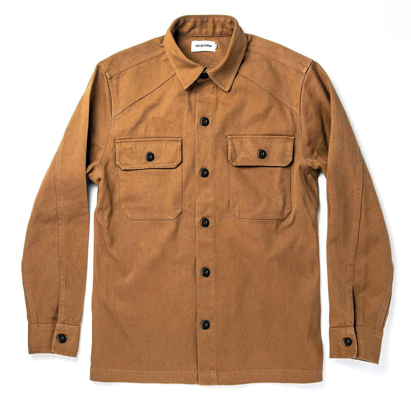 Taylor Stitch - TAYLOR STITCH THE SHOP SHIRT IN TOBACCO BOSS DUCK - Rent With Thred