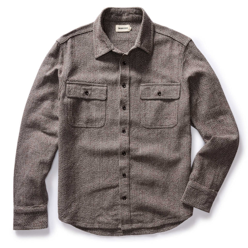 Taylor Stitch - TAYLOR STITCH THE LEDGE SHIRT IN GRANITE LINEN TWEED - Rent With Thred