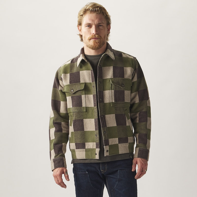 Filson Beartooth Camp Jacket in Cinder/Olive Check – THRED