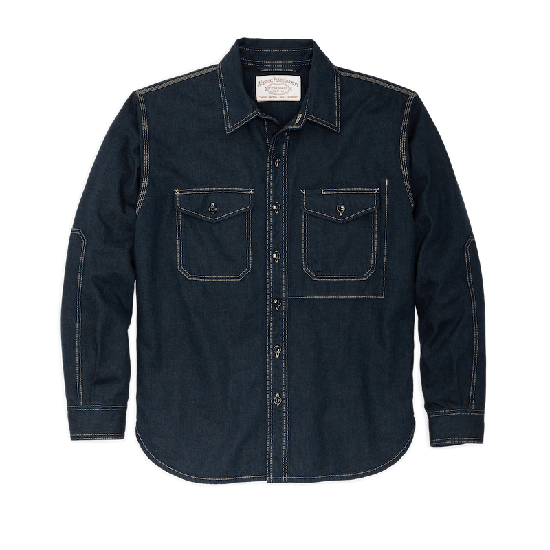 Filson Denim Work Shirt in Mid-Wash Indigo – THRED