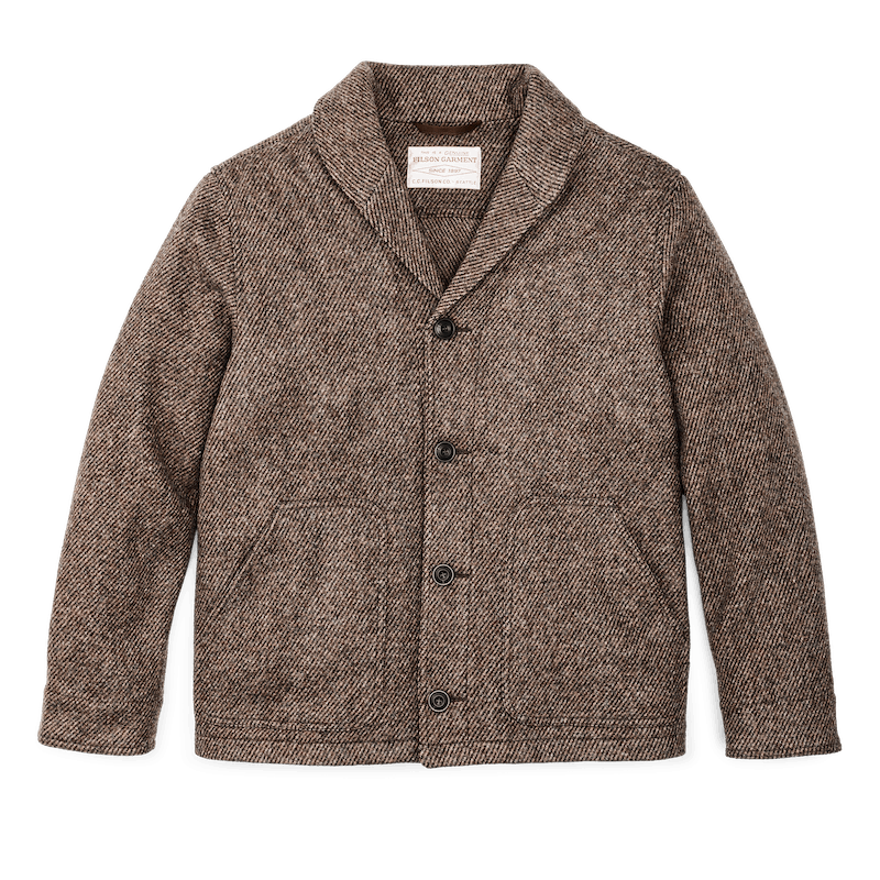 Filson Decatur Island Wool Jacket in Natural Brown